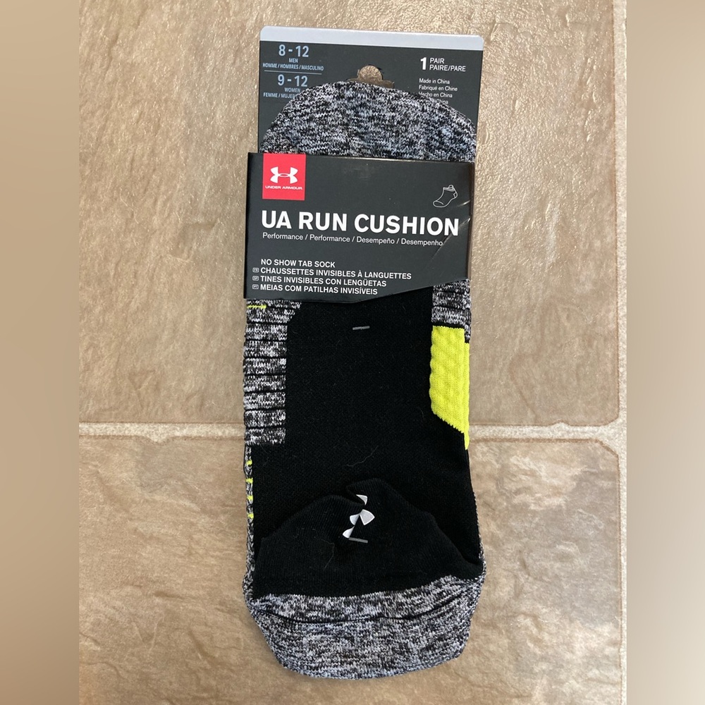 COPY - Under Armour Run Cushion No Show Socks - 4 pairs